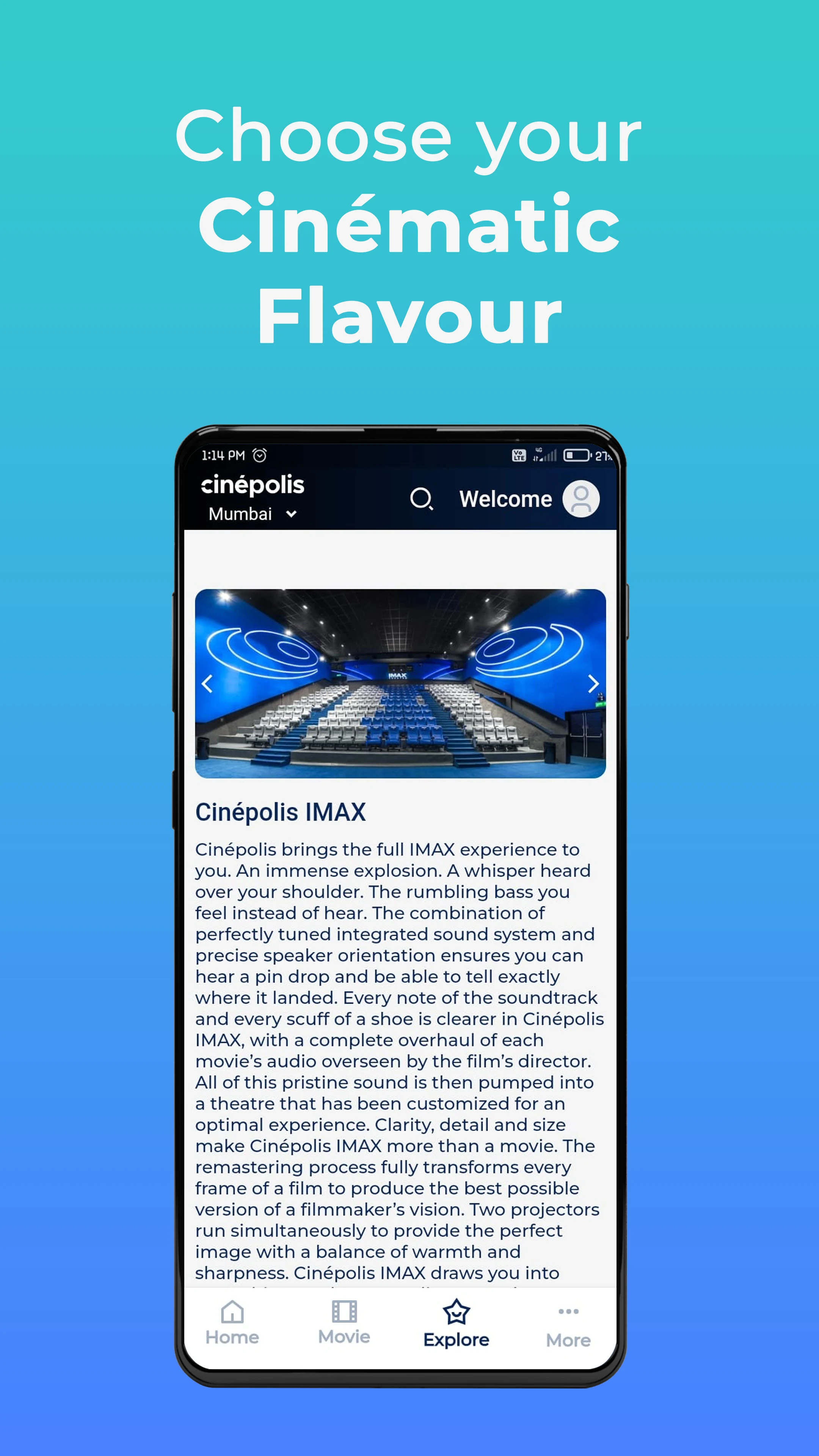 Cinepolis India screenshot